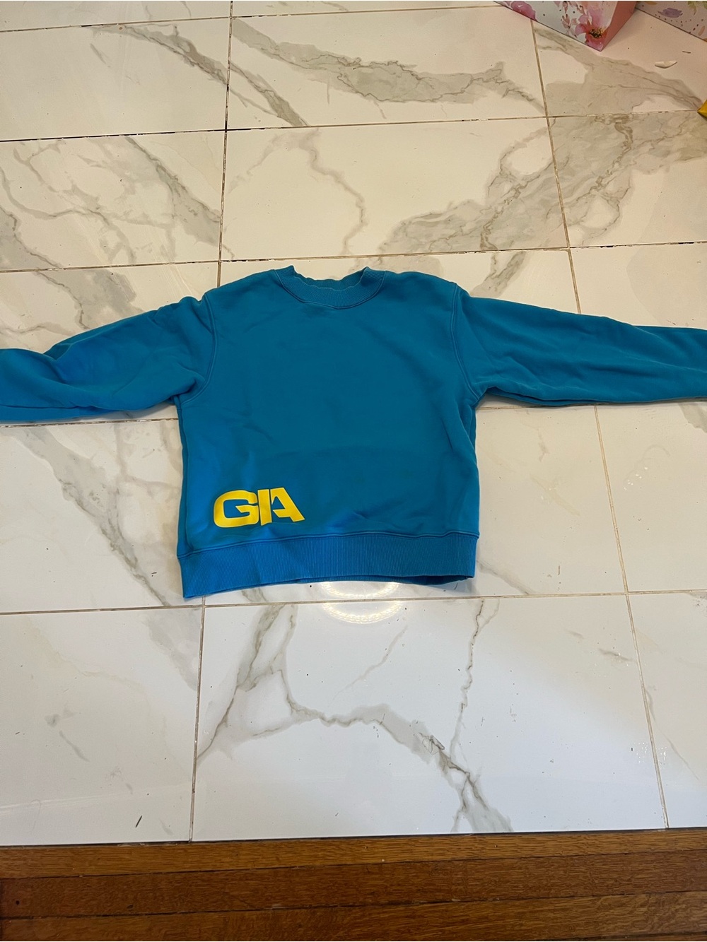 I.AM.GIA Bright Teal Sweatshirt with White Tag